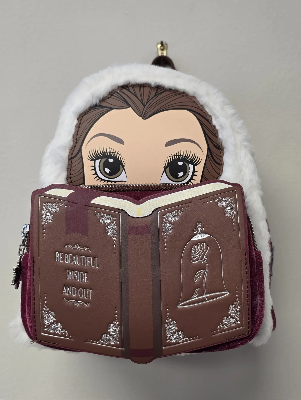 Loungefly Disney Winter Belle Cosplay Beauty and the Beast Backpack